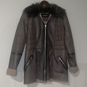 Johnston & Murphy’s Fur lined Coat size XS